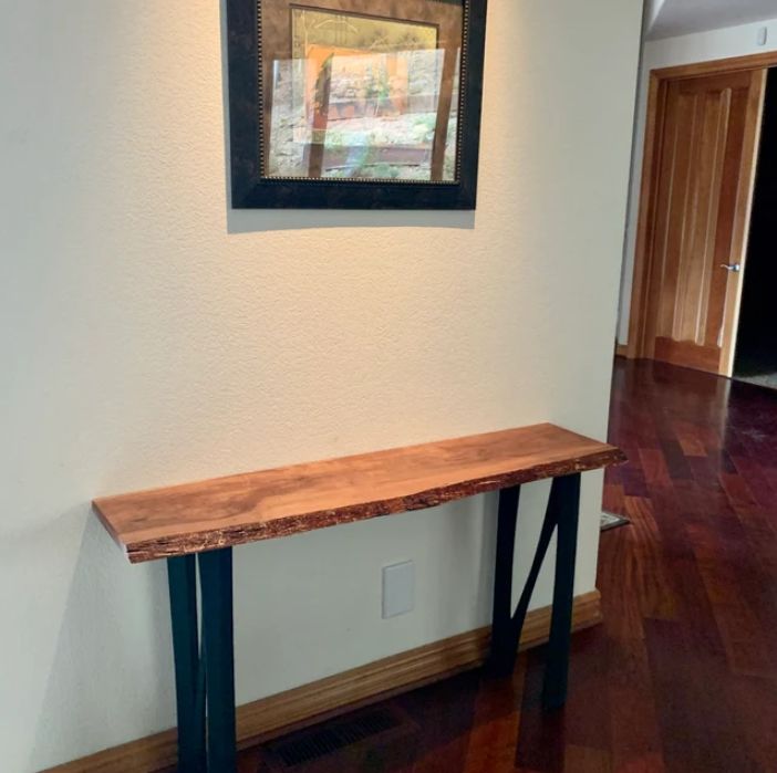 Customer photo review of Metal Console Table Legs - 210 Norah - 10W, 28H inch - Set of 2 pcs - Flowyline