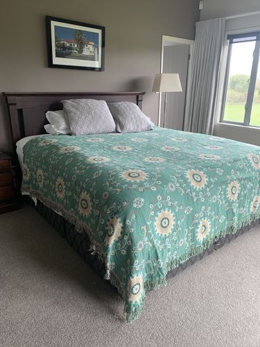 Customer photo review of Four Layers Cotton Bedcover Sofa Blanket