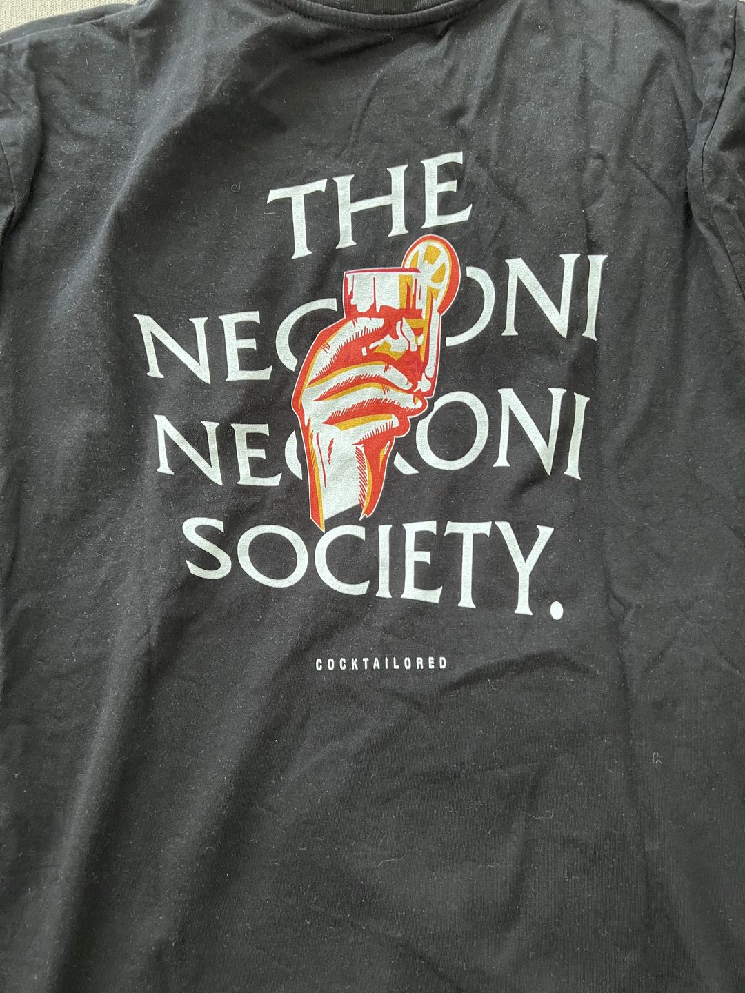 Customer photo review of Negroni Society Organic T-Shirt
