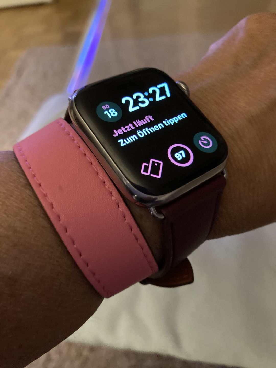 Customer photo review of Double Tour Paris Vegan Leather Band (5 Designs)