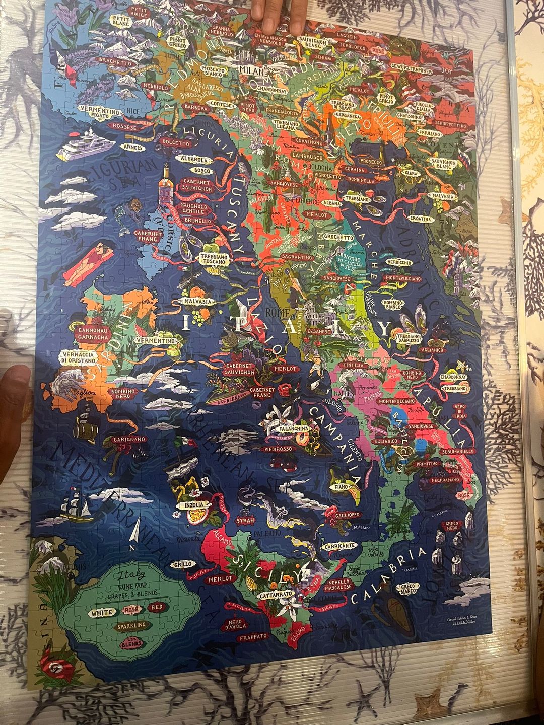 Customer photo review of Wine Puzzle - Italy