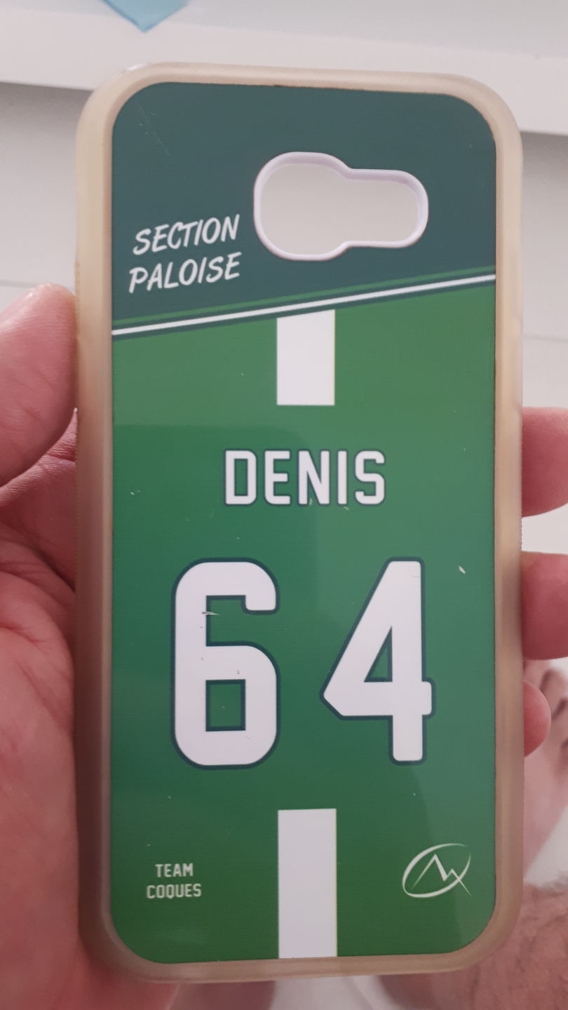 Customer photo review of Coque rugby PAU SECTION personnalisable - TEAMCOQUES
