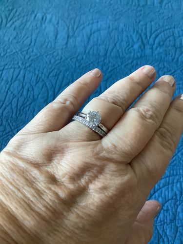 Customer photo review of Solitaire 2ct CZ Ring in Sterling Silver