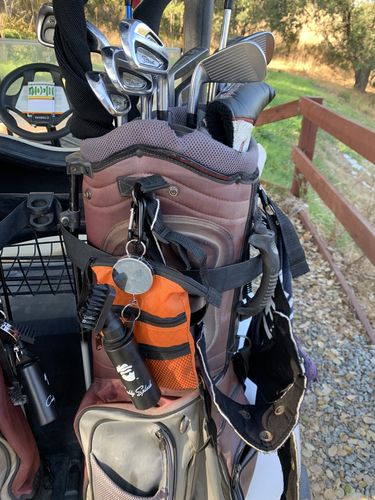 Customer photo review of 2-Pack Golf Water Brush (White) | Golf Club Brush With Water | Caddy Splash