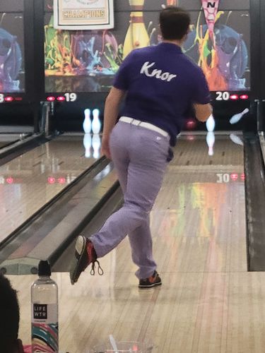 Customer photo review of EFX GOLF PANTS - LIGHT PURPLE