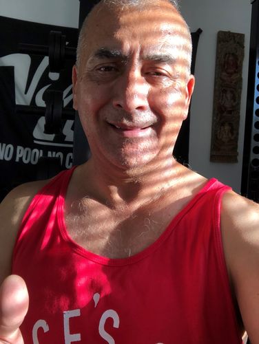 Customer photo review of Vince's Gym - Vintage Tank