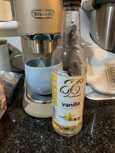 Customer photo review of Vanilla Coffee Syrup