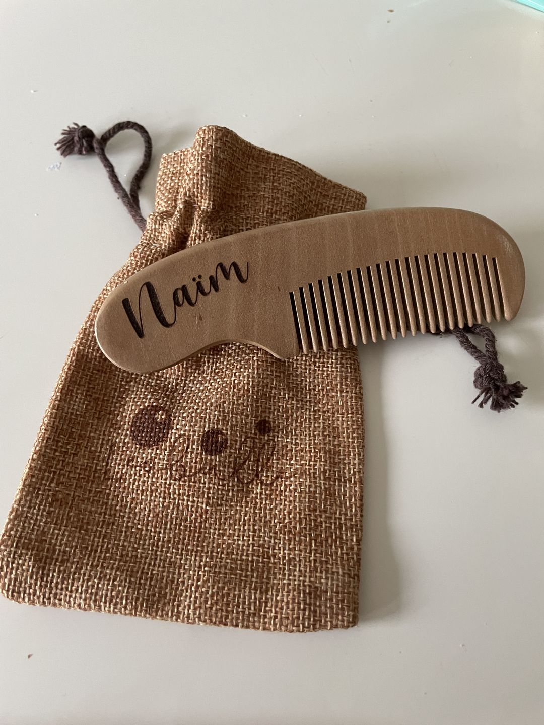Customer photo review of Peigne bébé personnalisé