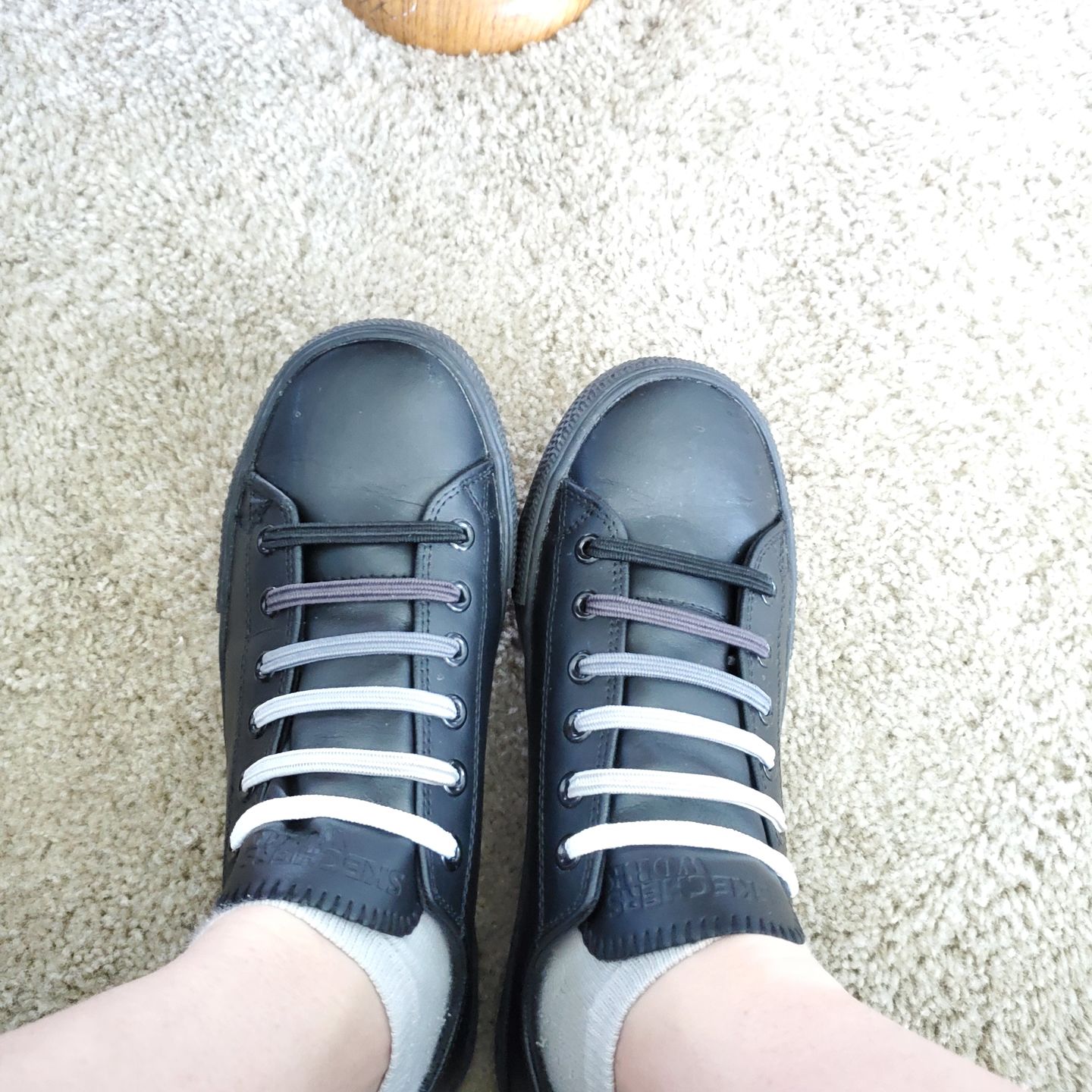 Customer photo review of U-Lace Slims - Graydient