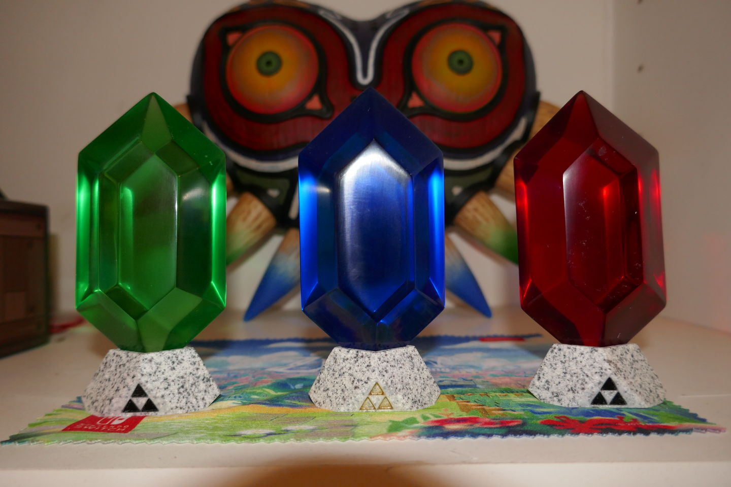 Customer photo review of Rubis Zelda : Ocarina of Time (Vert, Bleu, Rouge, Violet et Noir)