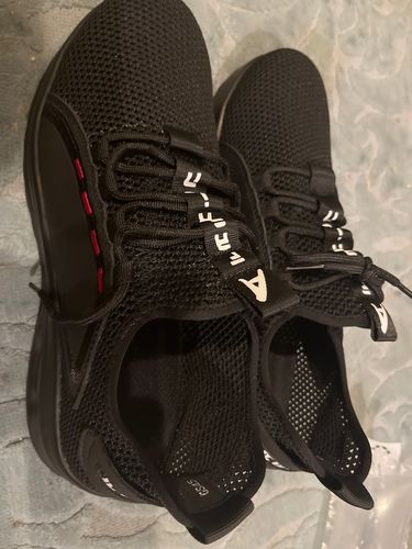 Customer photo review of Breathable Steel Toe Work Safety Shoes