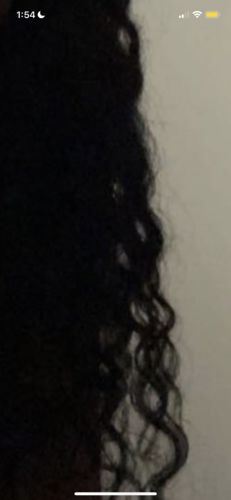 Customer photo review of Curly Natural Black 110G