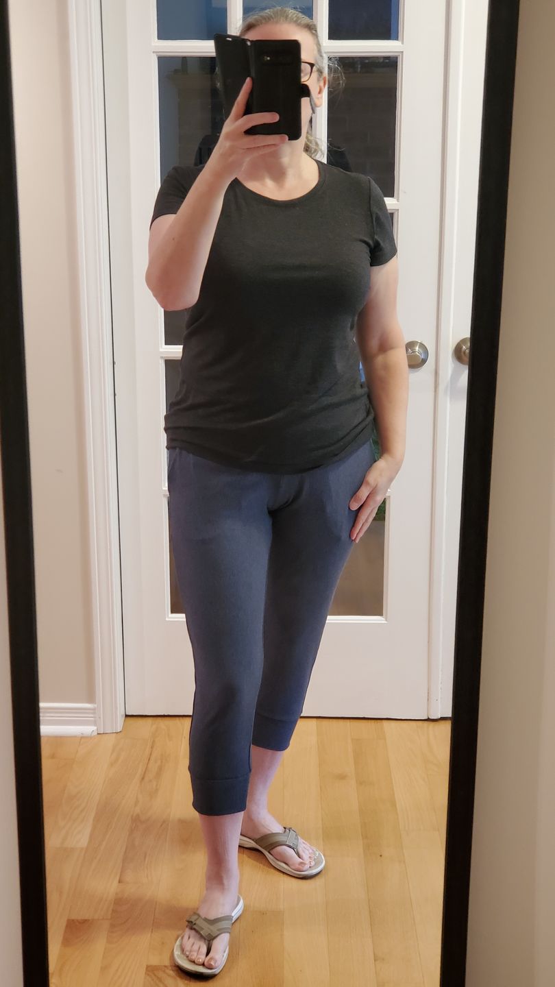 Customer photo review of *Freshly Baked* Crop Cuff Pants
