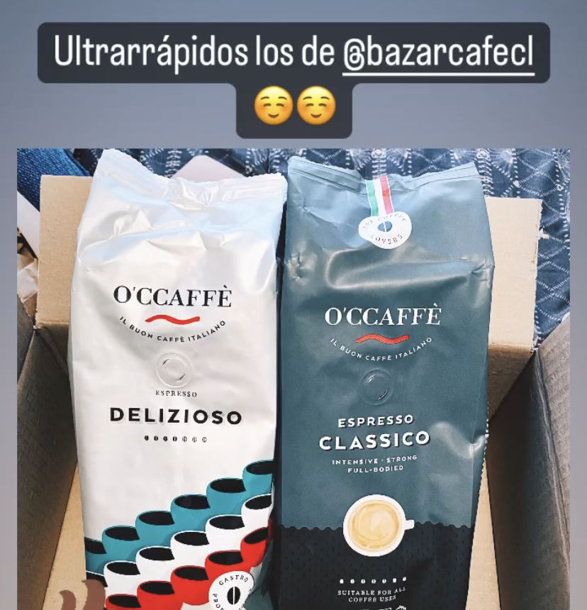 Customer photo review of Occaffe Grano Espresso Classico Intenso 1kg