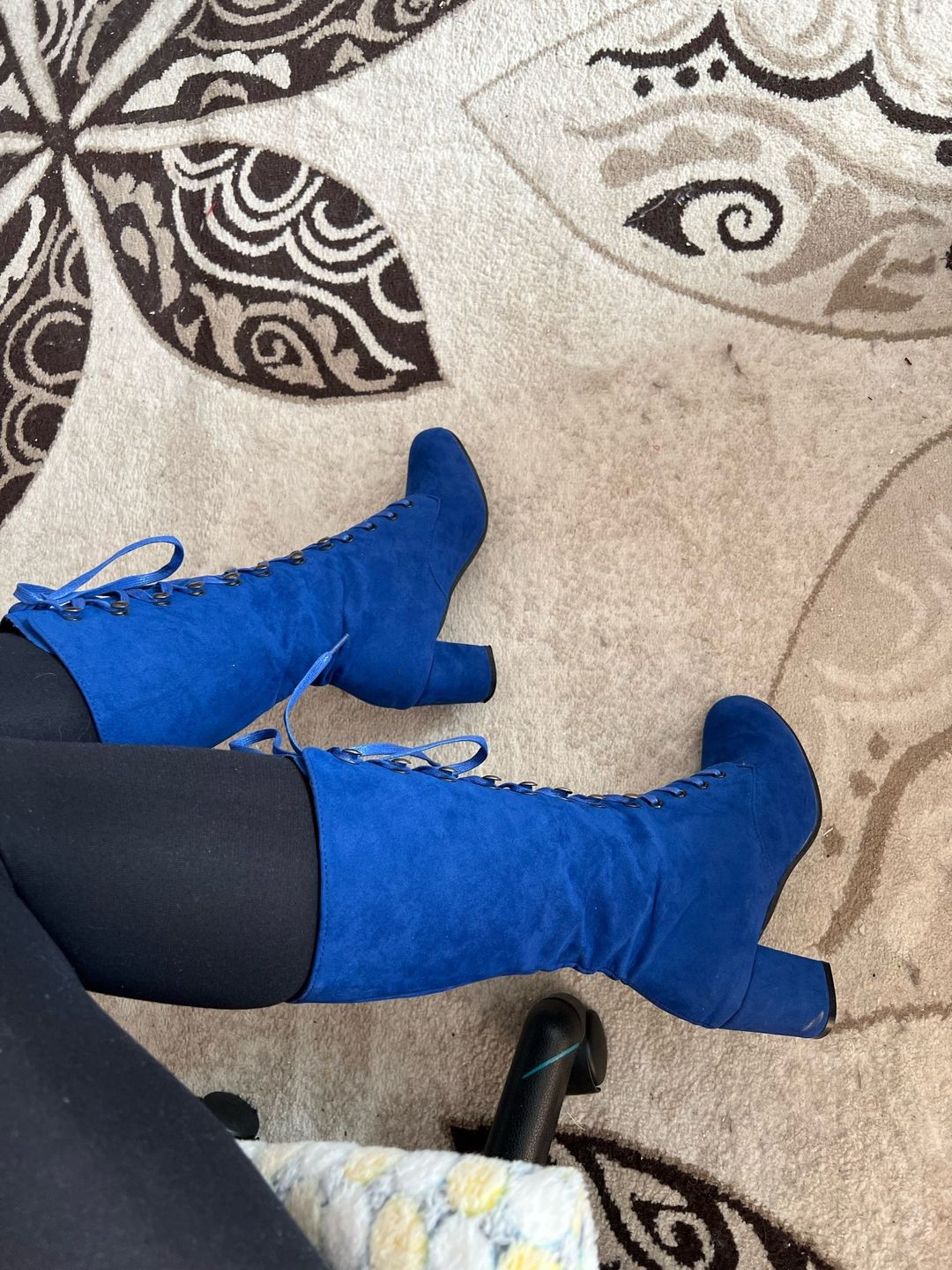 Customer photo review of Steampunk lace-up boots
