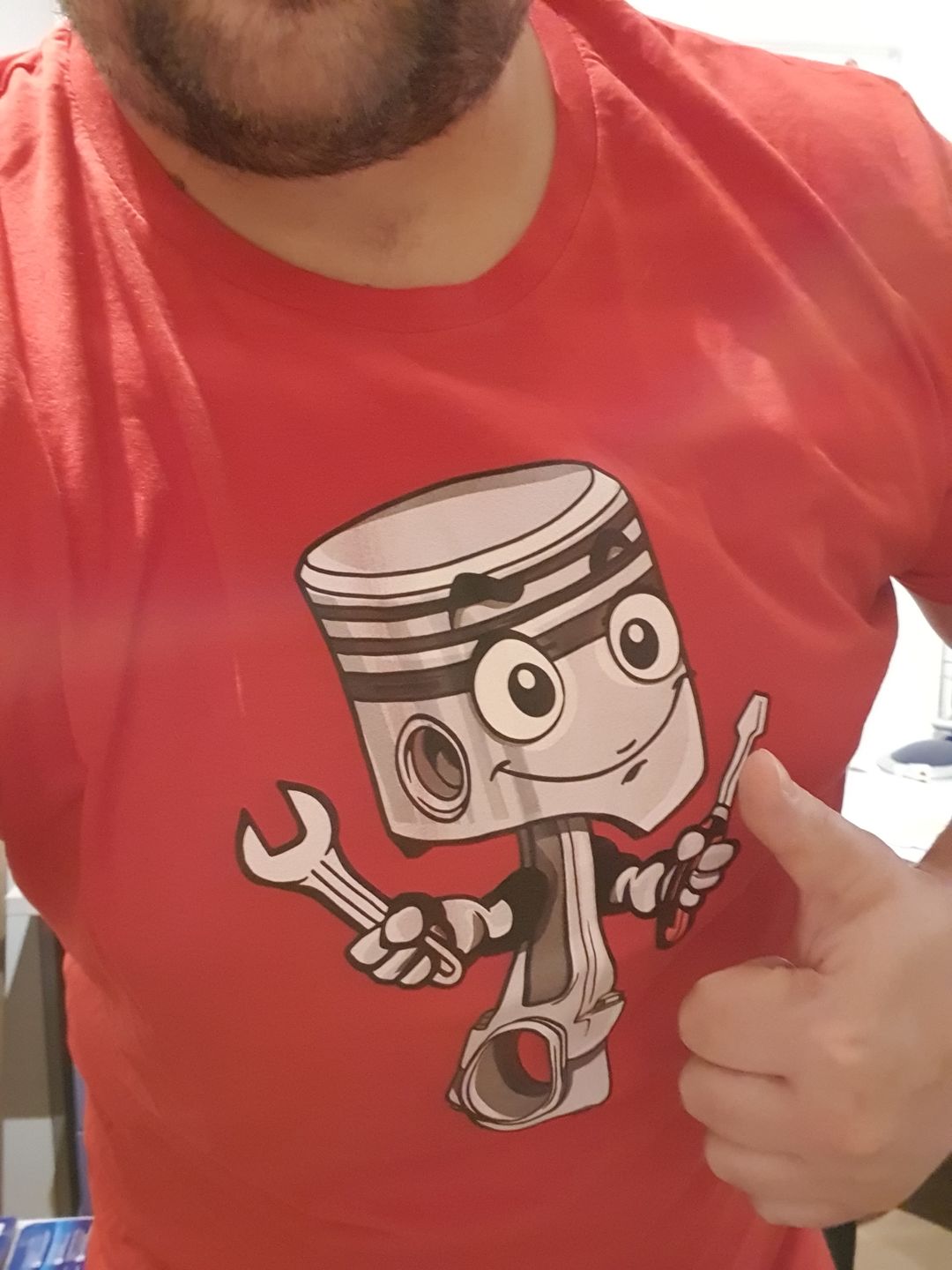 Customer photo review of T-SHIRT fröhlicher Schraubi