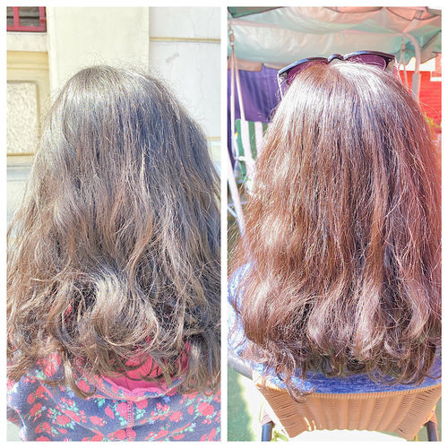 Reseña con foto de un cliente sobre Henna Jamila Hair