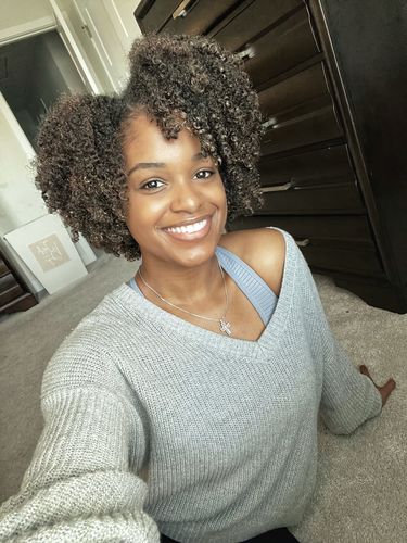 Customer photo review of Temporary Hair Color Gel - Bronze Beauty