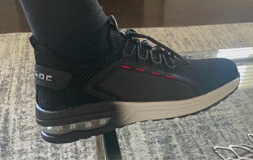 Customer photo review of Breathable Steel Toe Work Safety Shoes