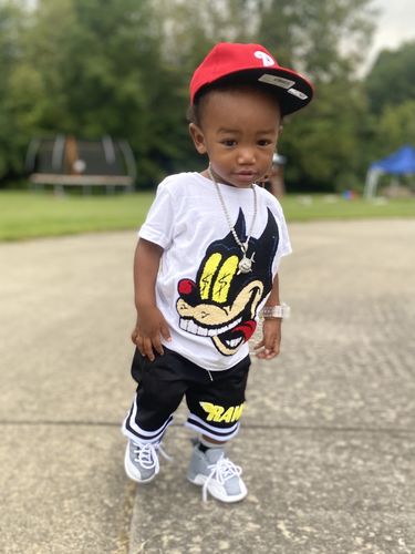 Customer photo review of RAW Drip Pink Bling Hoodie and Jogger Set