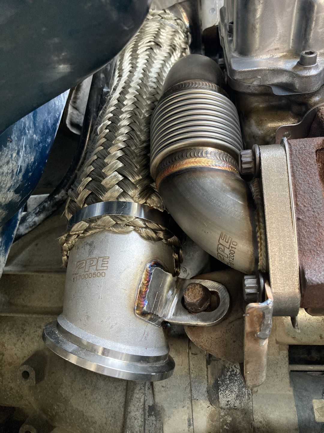 Customer photo review of 2004.5-2010 Duramax 3" Stainless Steel Downpipe (117000500)