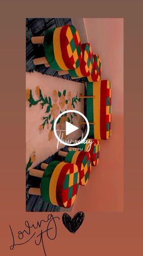 Customer video review of 2 Seater Luxury Velvet Wooden Stool With Steel Stand-846