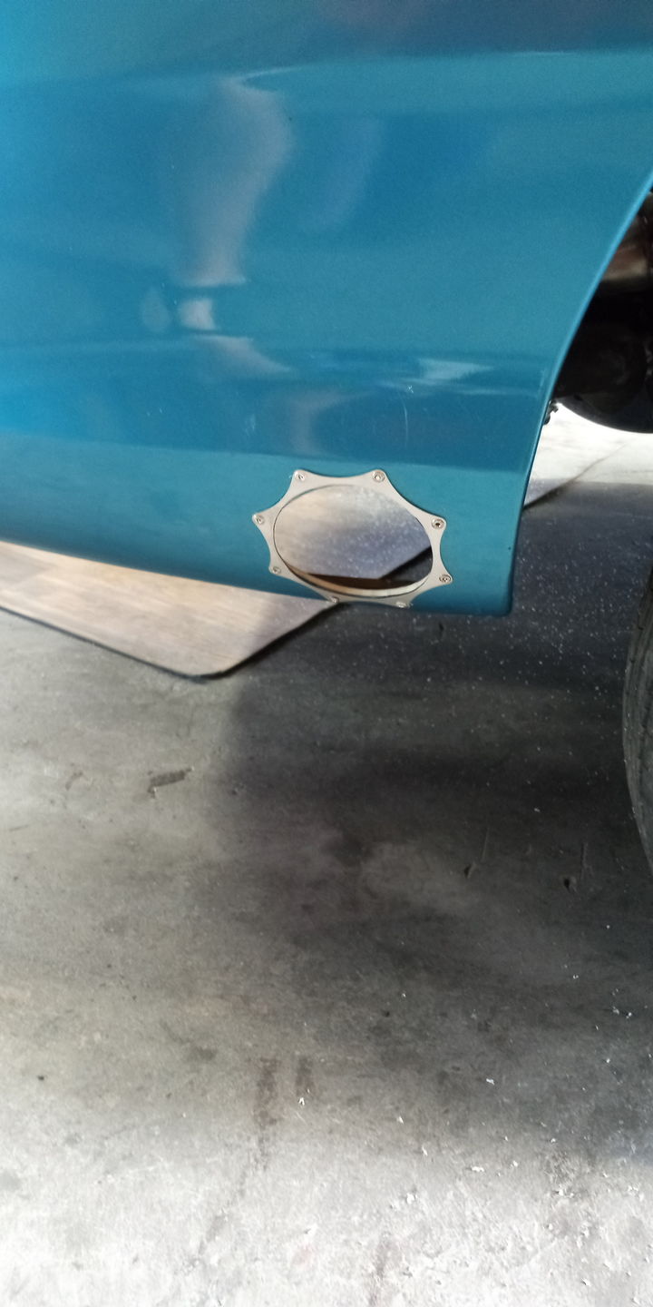 Customer photo review of Stainless Steel Exhaust Trim Ring (Single, 3"-5")