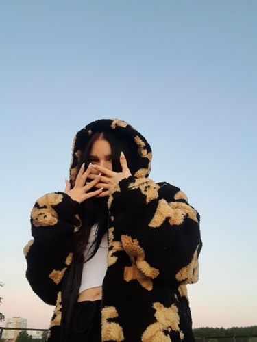 Customer photo review of Harajuku Style "Teddy Bear" Fleece Jacket