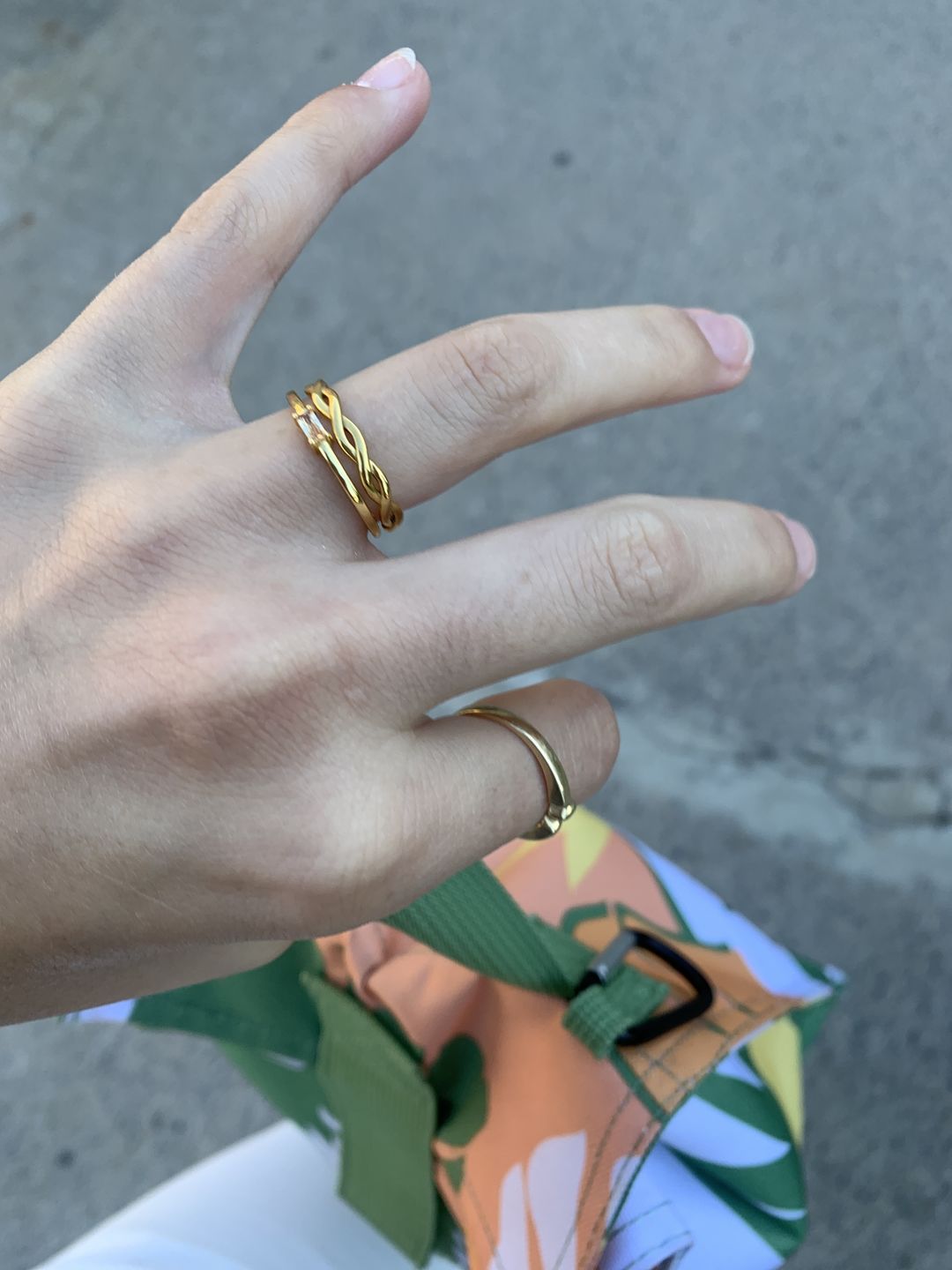 Customer photo review of Braided Ring - Gold