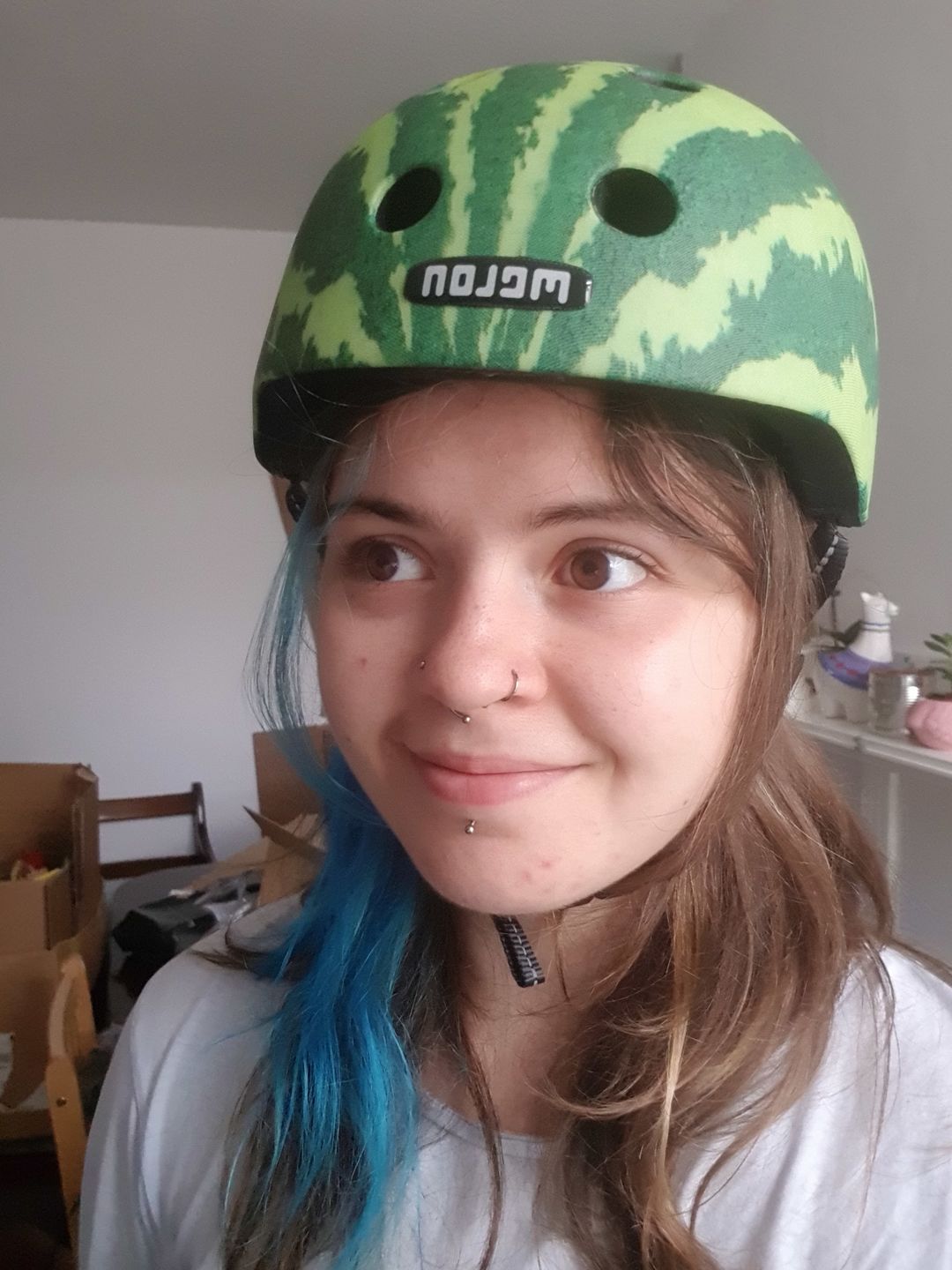 Customer photo review of Melon Bicycle Helmet Urban Active »Real Melon« (Matt)