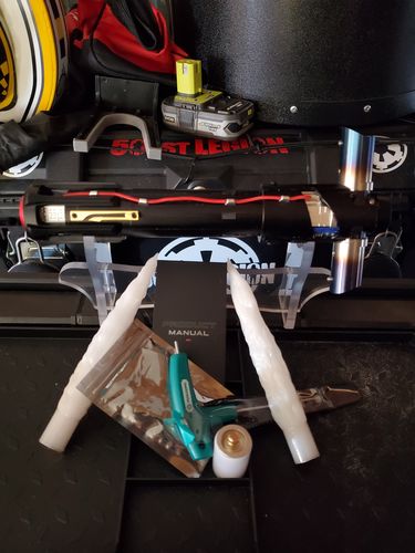 Customer photo review of Kylo Ren lightsaber