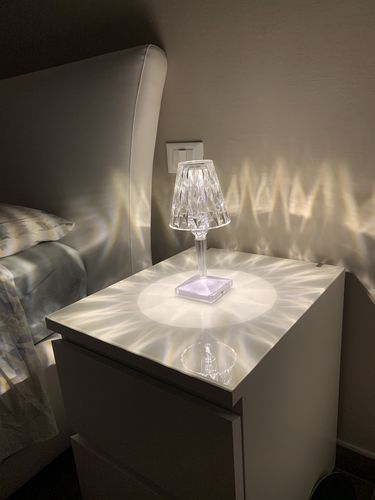 Customer photo review of Lampada effetto cristallo touch
