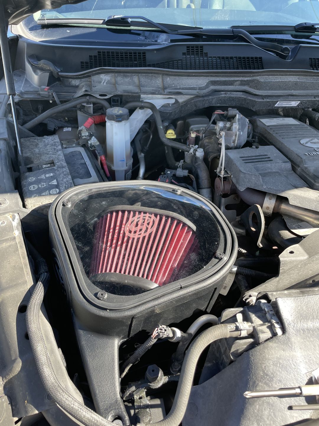 Customer photo review of 2013-2018 Cummins S&B Intake Kit (75-5068)