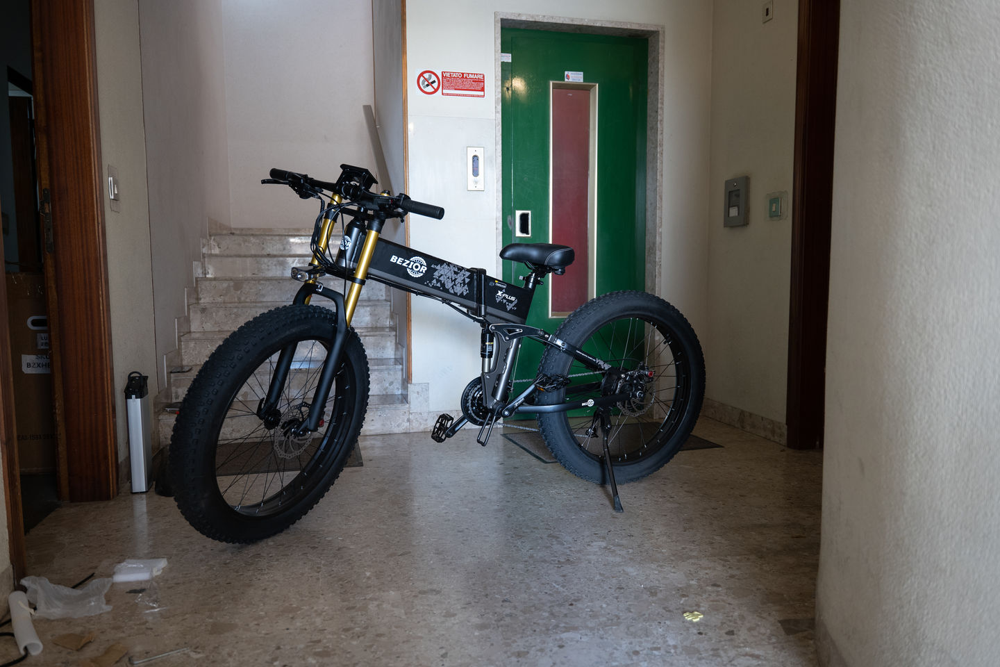Customer photo review of Bezior X Plus Electric Mountain Folding Bike