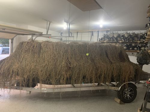Customer photo review of Hunting Blind Raffia Grass (Pack)