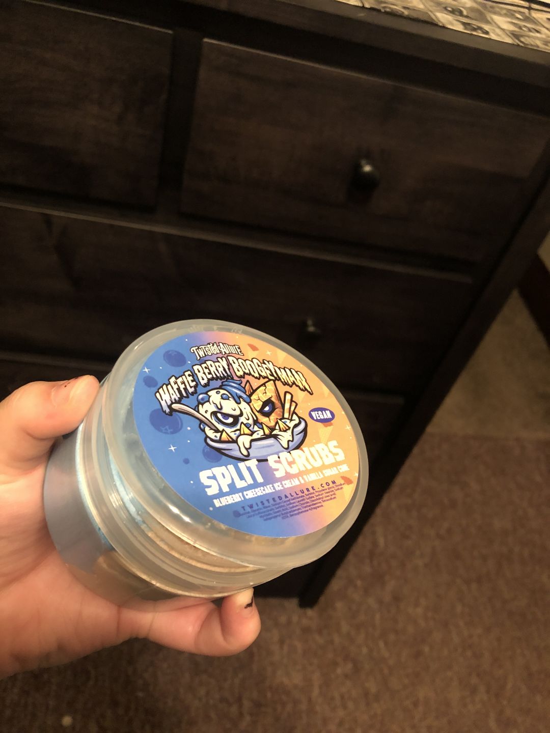 Customer photo review of Waffle Berry Boogeyman Split Scrub
