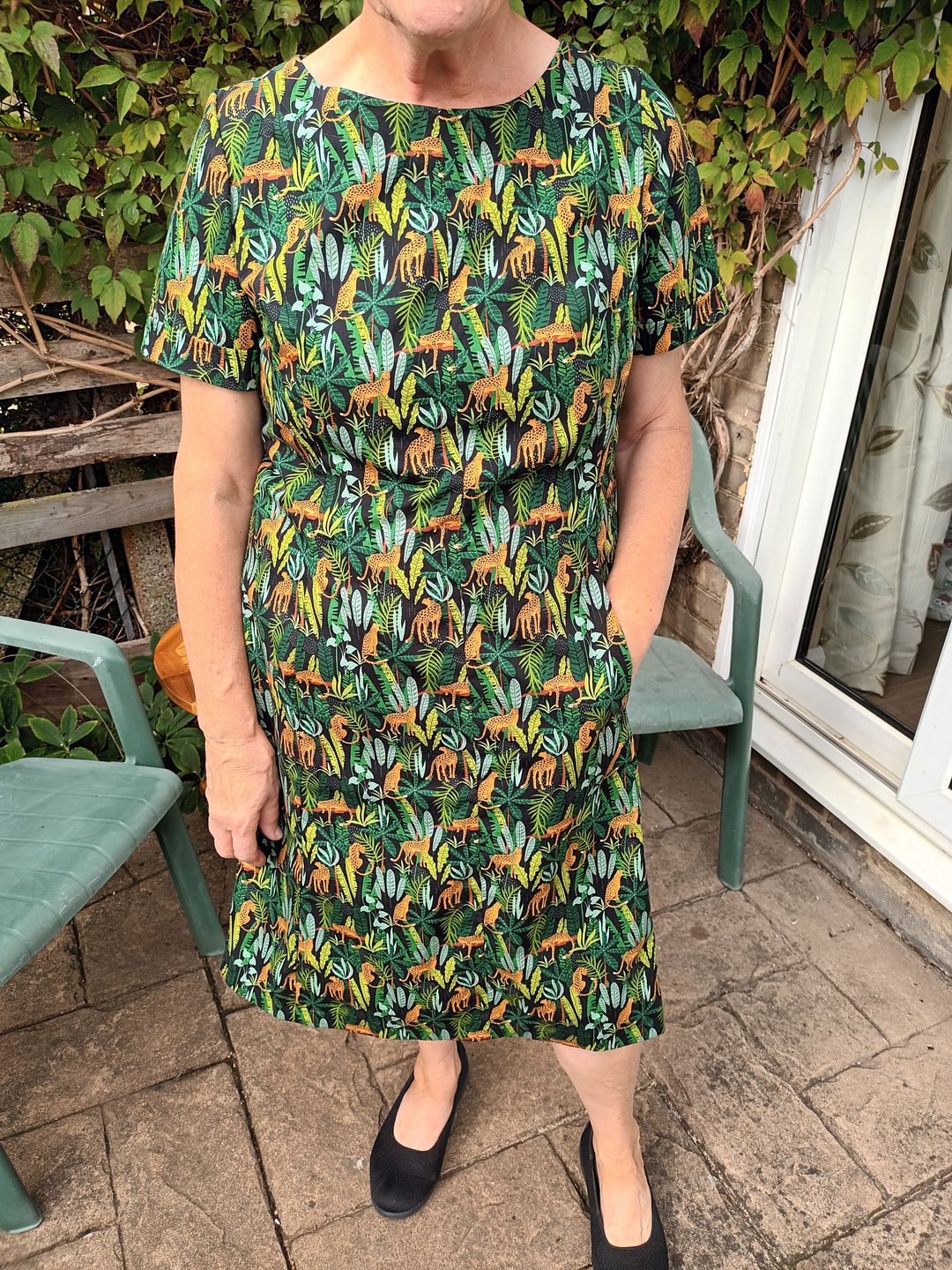 Customer photo review of Jungle Leopards Rose & Hubble Cotton Poplin Fabric