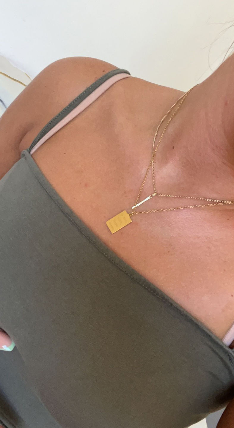 Customer photo review of Plain | Halskette + Gravur