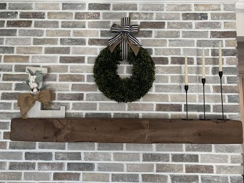 Customer photo review of Distressed Mantels