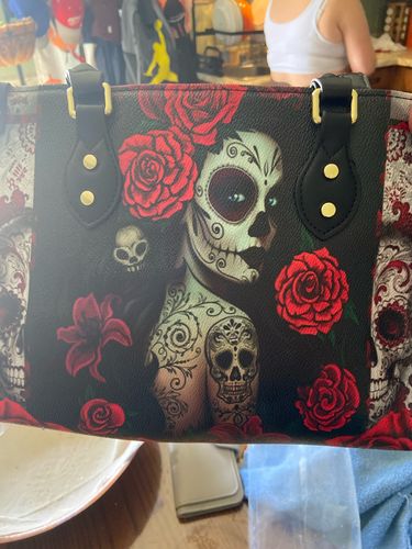 Customer photo review of Just Love Skulls Shoulder Handbag - Calavera Edition