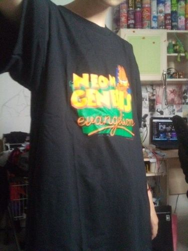 Customer photo review of Harajuku Style "Neon Genesis Evangelion" Cat Tee