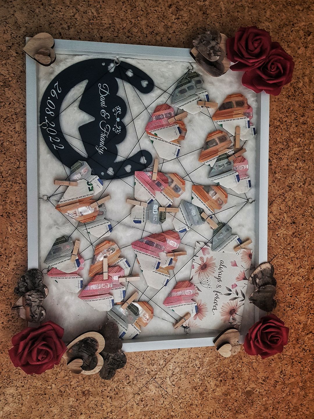Customer photo review of Glückshufeisen aus edlem Stahl noble Design (personalisierbar) - ausgefallenes Hochzeitsgeschenk