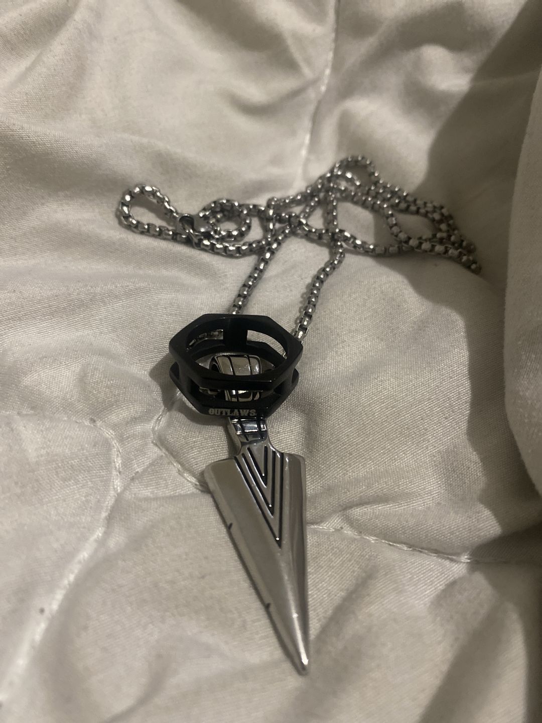 Customer photo review of ARROW. - NECKLACE