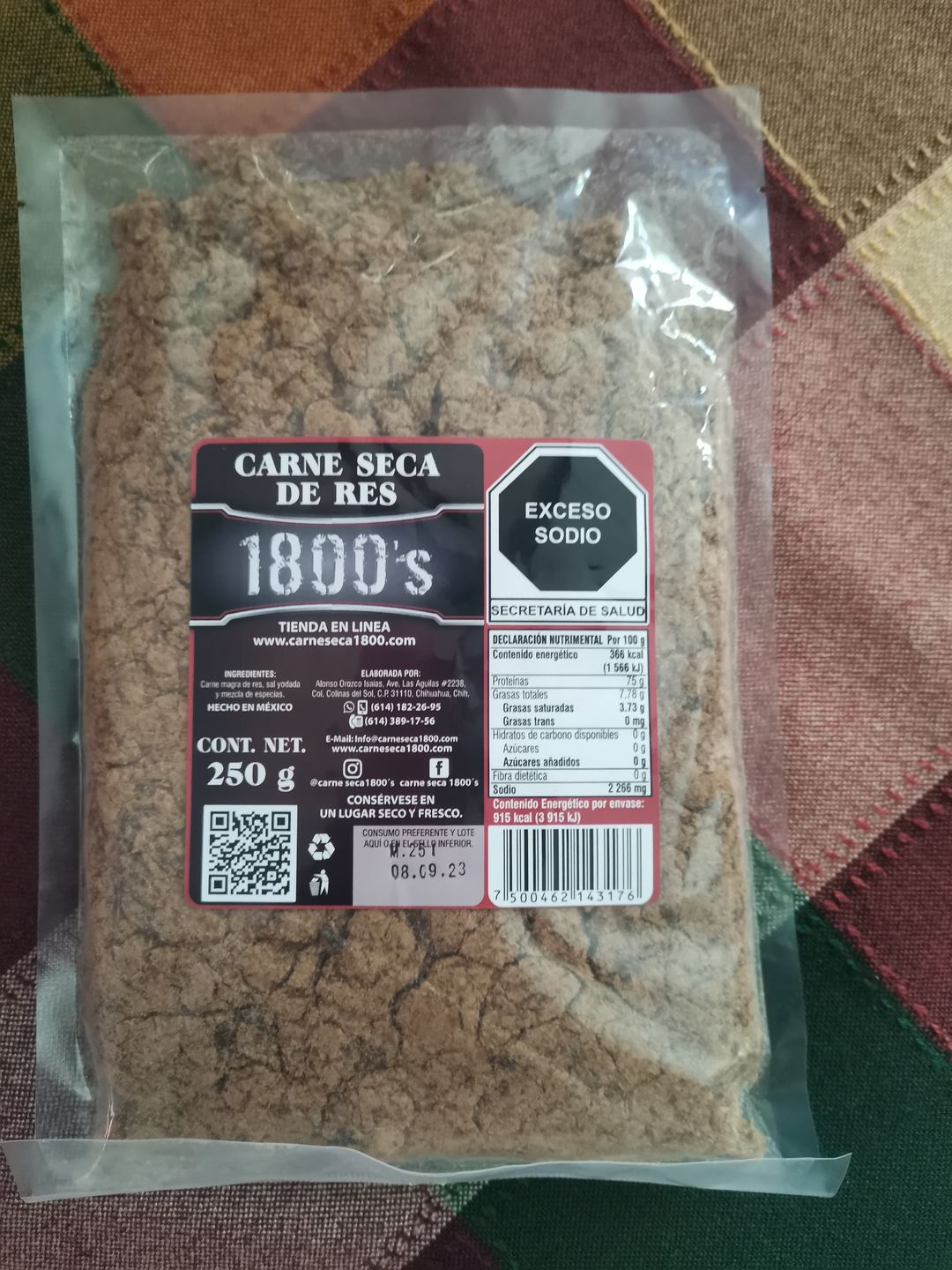 Customer photo review of Machaca 250gr.