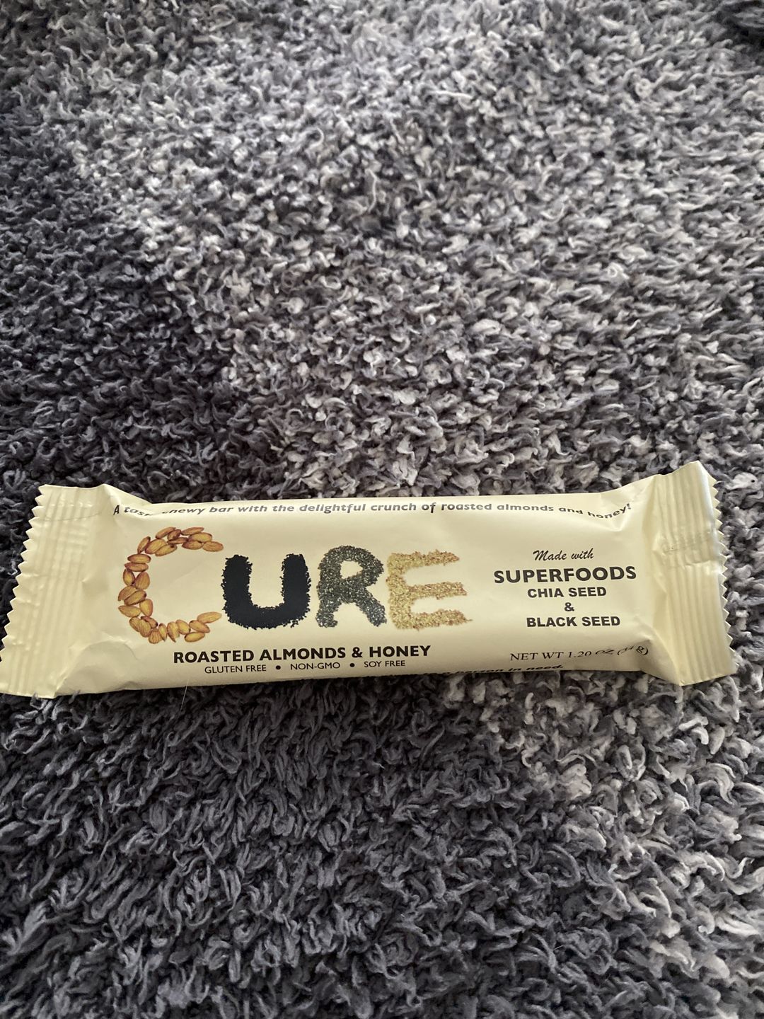 Customer photo review of Roasted Almonds & Honey - 12 Pack
