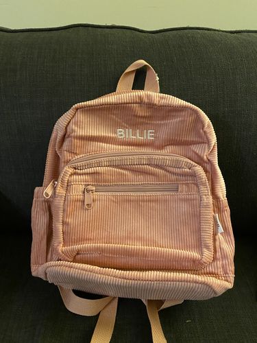 Customer photo review of Corduroy Backpack - Light Blush