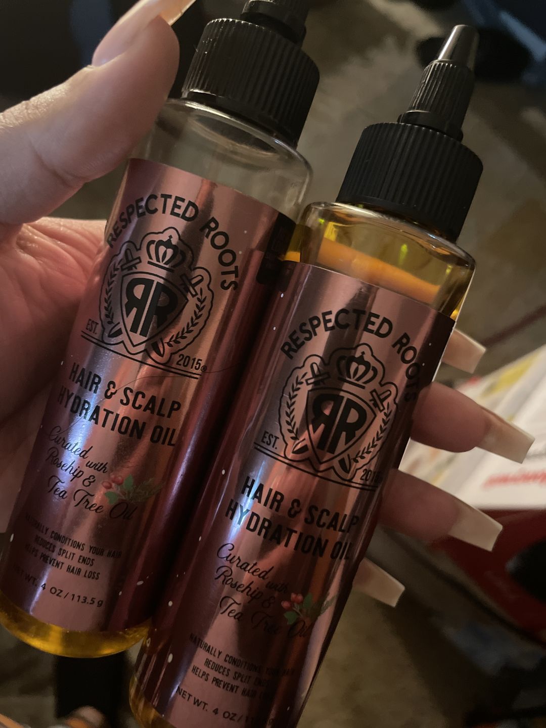 Customer photo review of NEW Item Alert! - Hair & Scalp Hydration Oil
