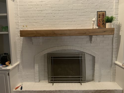Customer photo review of Rustic Mantels