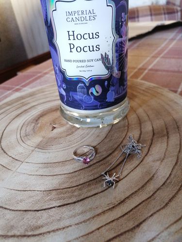 Customer photo of the Hocus Pocus candle from Jade L.