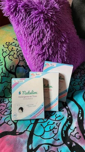Customer photo review of Eco-Tiras de Detergente 40 lavados Natulim